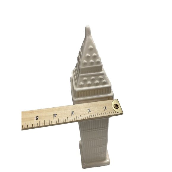 Tower Decor Creamy / White AS IS Crackling Defect Display Accent Home Decor - Picture 4 of 16